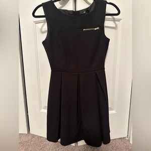 H&M - Black Dress With Gold Zipper - 4